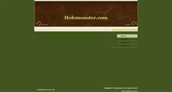 Desktop Screenshot of holemonster.com